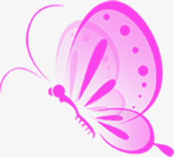紫色唯美手绘蝴蝶创意素材