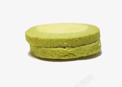 两块绿茶饼素材