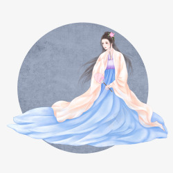 中国戏曲美女元素素材