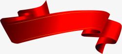 红色新年喜庆丝带素材