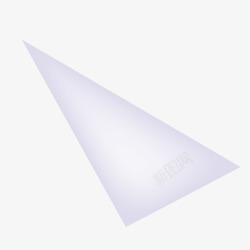 白色透明三角形矢量图素材