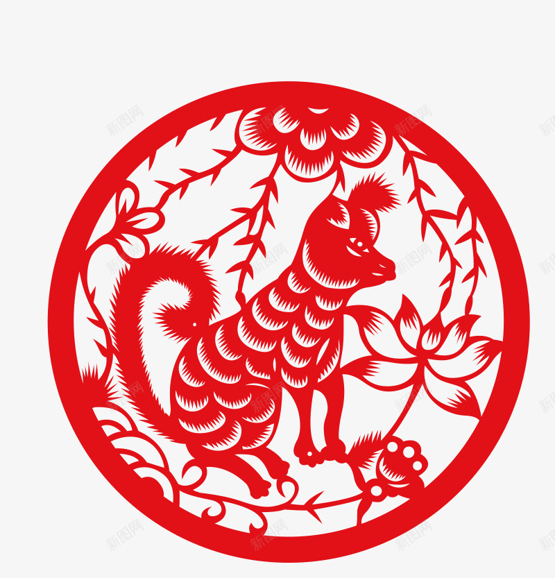 新年喜庆十二生肖剪纸装饰窗花设png免抠素材_88icon https://88icon.com 中国风创意礼物 十二生肖剪纸 十二生肖窗花 喜庆剪纸 圆形剪纸 新年剪纸 新年喜庆十二生肖剪纸装饰窗花设计狗免费下载 新年快乐 狗年