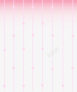 粉色链子梦幻窗帘高清图片