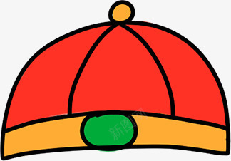 喜庆节日节日卡通手绘帽子图标图标