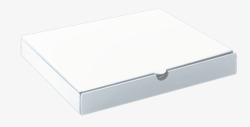 白色扁纸盒矢量图素材