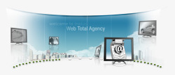 电子科技网页广告效果图素材