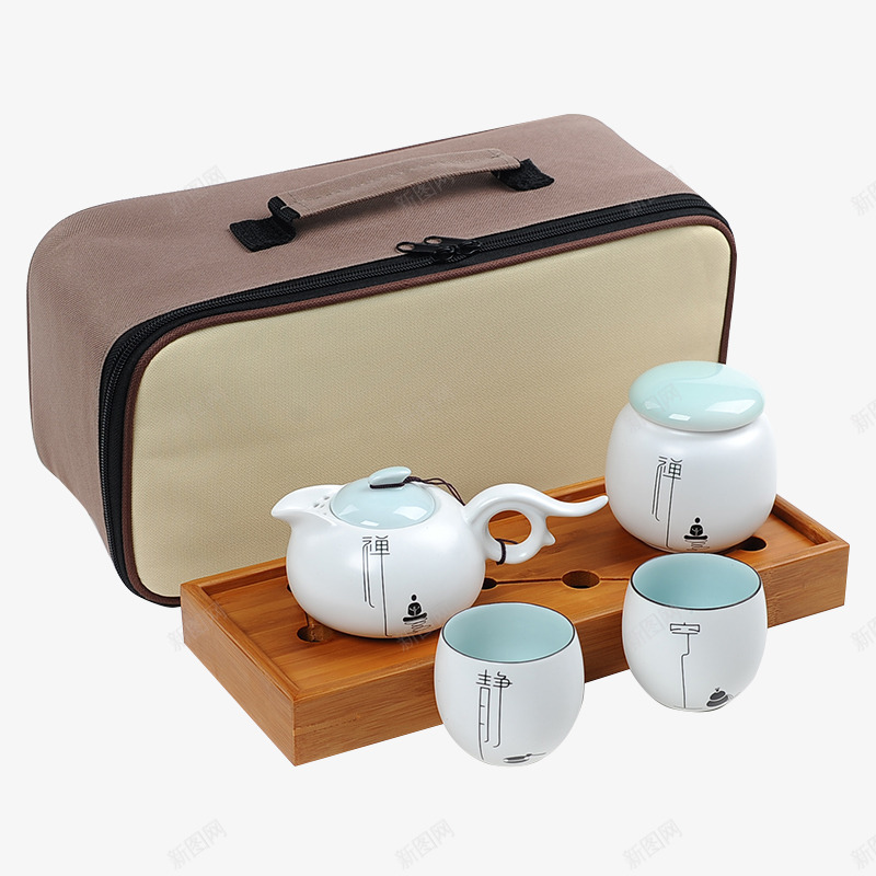 白色茶具png免抠素材_88icon https://88icon.com 中式茶具 实木茶具 杯子 水壶 茶具 茶具套装