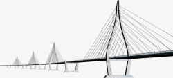 矢量长桥大桥效果图高清图片