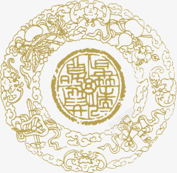 复古中国风古典窗花剪纸素材