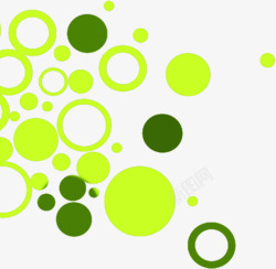 绿色圆点圆圈海报素材