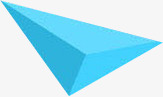 蓝色三角形活动海报素材