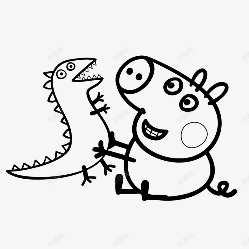 玩耍猪简笔画png免抠素材_88icon https://88icon.com 动物 动物剪影 手绘 猪剪影 猪简笔画 玩耍猪简笔画 简洁
