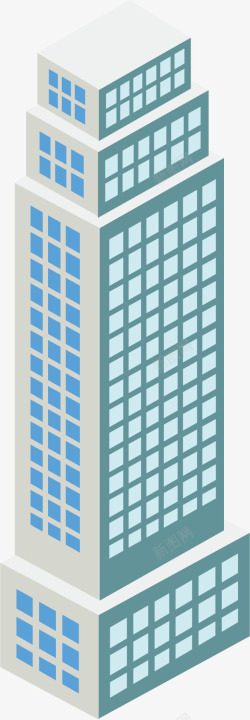 日本大楼俯瞰大厦卡通矢量图高清图片