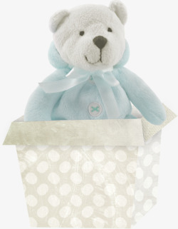 礼物盒子呆呆熊盒子里的小熊高清图片