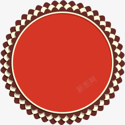 手绘红色圆圈素材