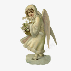小天使雕像素材