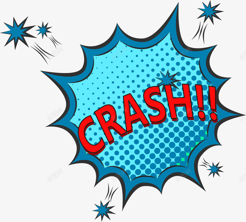 蓝色crash爆炸png免抠素材_88icon https://88icon.com crash 云朵 免抠PNG 爆炸 符号 蓝色 装饰图案