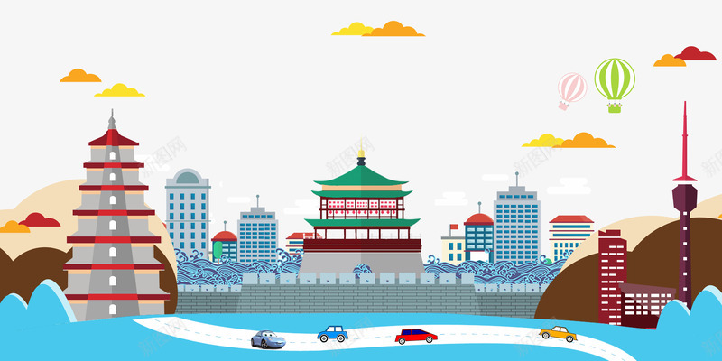 卡通旅游建筑装饰图案png免抠素材_88icon https://88icon.com 卡通 卡通图案 卡通城市 卡通旅游 卡通素材 旅游 著名建筑