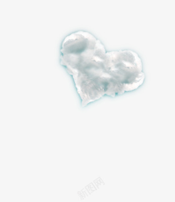 爱心形状的白色云朵png免抠素材_88icon https://88icon.com 云朵 形状 爱心 白色