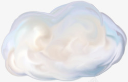 白色立体云团云朵素材