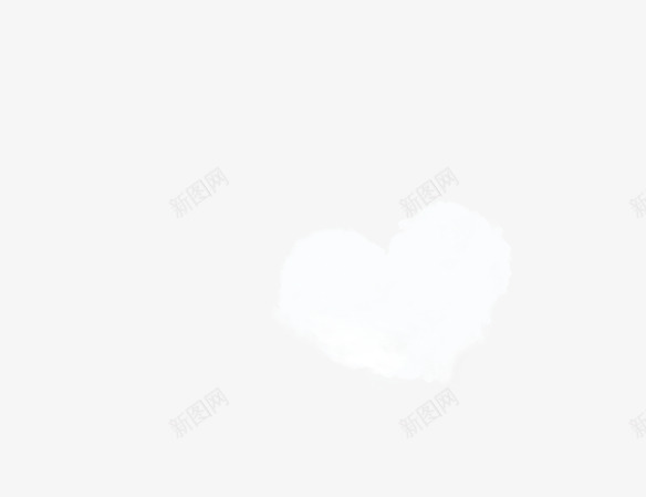 白色爱心云朵七夕png免抠素材_88icon https://88icon.com 七夕 云朵 爱心 白色