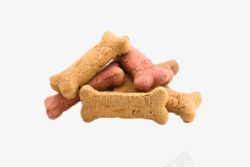 可爱动物的食物小狗骨头饼干实物素材