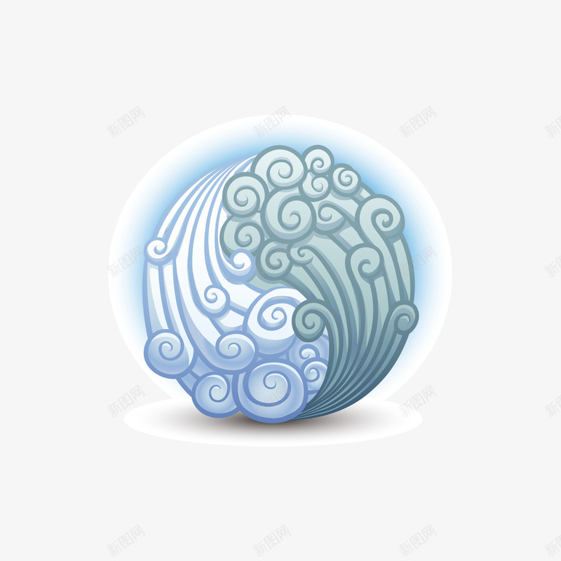 祥云八卦球矢量图ai免抠素材_88icon https://88icon.com png图片素材 云朵 免费png元素 八卦 八卦花纹 创意 形状 矢量图 祥云 祥云矢量 高清免费png素材