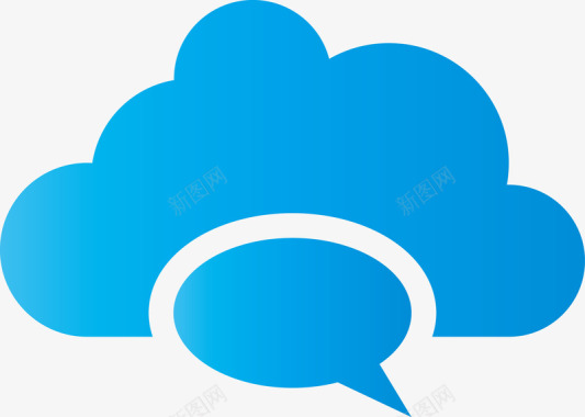 云花纹精美蓝色logo图图标图标