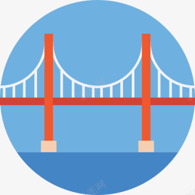 沟通桥梁桥图标图标