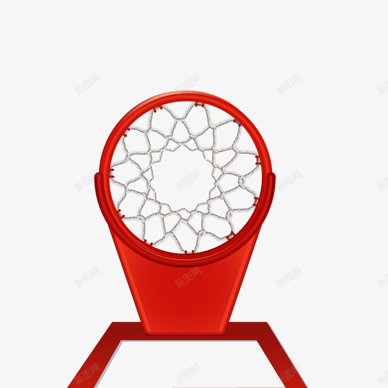 篮球篮板与篮筐俯视图png免抠素材_88icon https://88icon.com 篮球 篮球篮板 篮筐 红色 运动