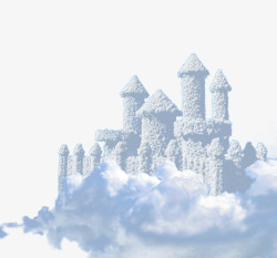 创意古堡创意云彩高清图片