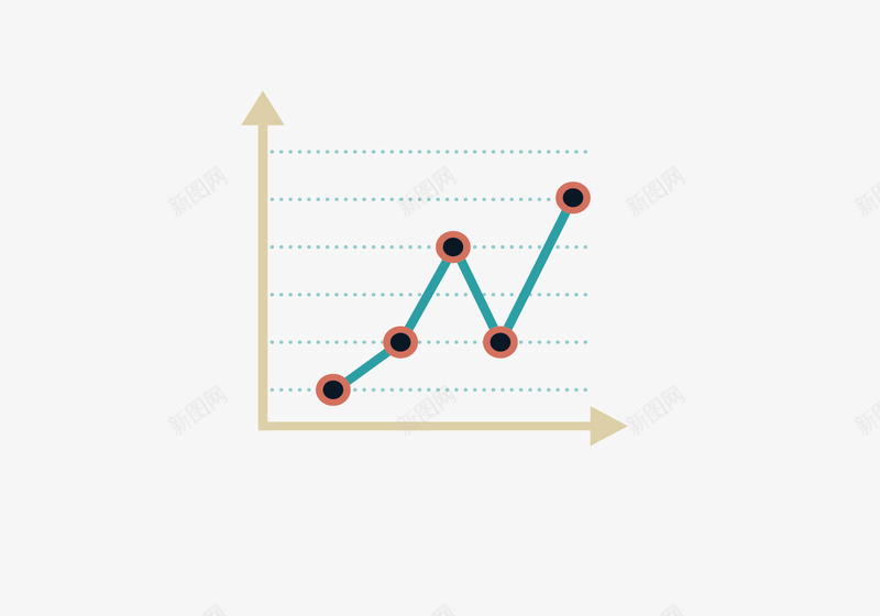 PPT元素趋势图png免抠素材_88icon https://88icon.com PPT PPT元素 办公 扁平化 柱状图 简洁 趋势图