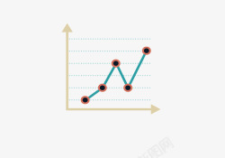 PPT元素趋势图素材