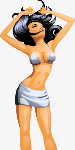 性感美女矢量图素材