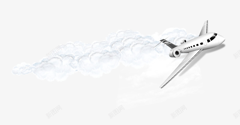 云层上的飞机psd免抠素材_88icon https://88icon.com 云层 白云 飞机