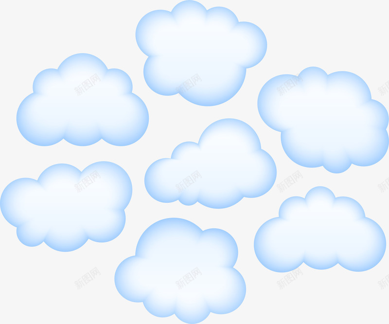 白色的云png免抠素材_88icon https://88icon.com PNG图形 云朵 卡通 白云 装饰