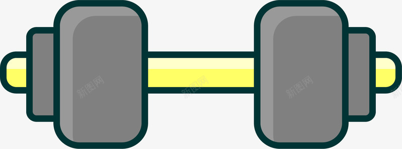 减肥文案素材手绘哑铃简笔画图标图标