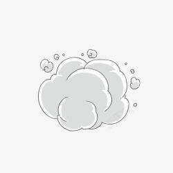 卡通气泡云朵素材