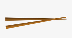 简洁筷子卡通简洁扁平化筷子矢量图高清图片