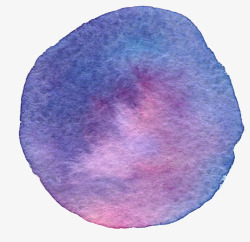 超唯美清新森系水彩紫色圆点素材