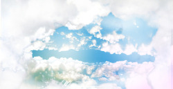 蓝天白云背景素材
