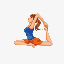 拉伸运动女性瑜伽拉伸运动高清图片