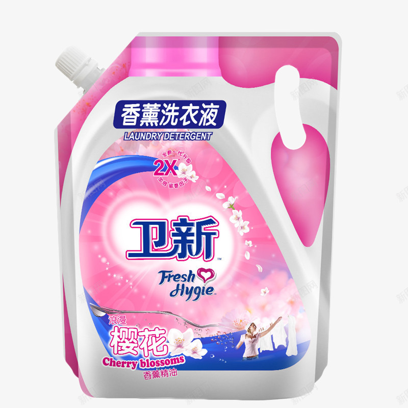 香薰洗衣液png免抠素材_88icon https://88icon.com 产品实物 樱花 洗衣液 清香