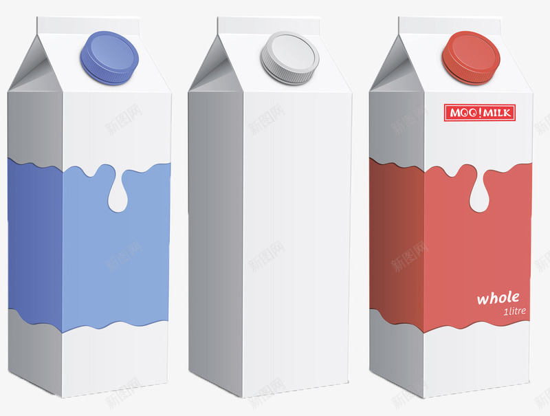 手绘牛奶盒png免抠素材_88icon https://88icon.com 牛奶盒 盒子 简洁