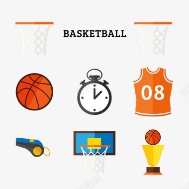 运动篮球篮筐图标图标