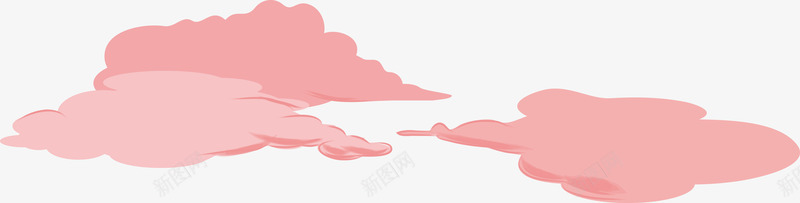 可爱粉红色的云朵矢量图ai免抠素材_88icon https://88icon.com 云 云朵 可爱 粉红色的云 粉色 粉色的云 矢量图