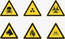 设置三角警告危险标志素材