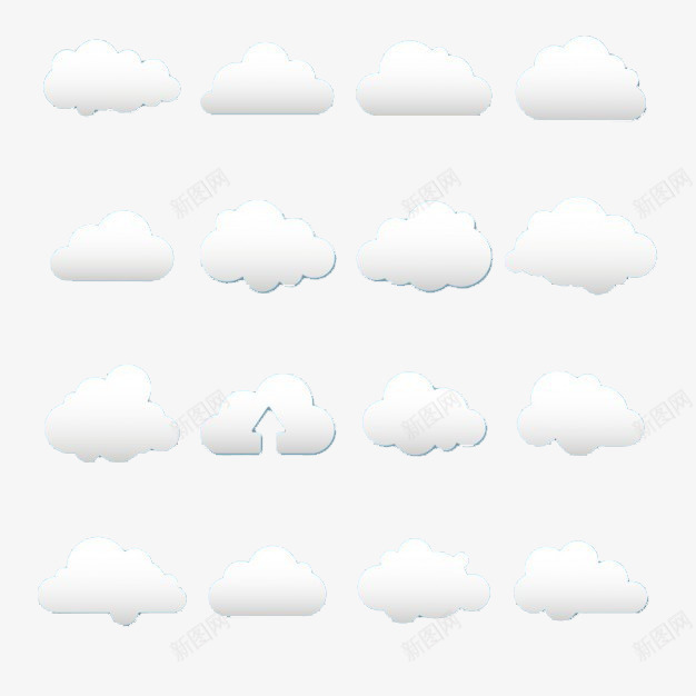 漂浮在天空的云png免抠素材_88icon https://88icon.com 天气 天空 温暖 白云 白色