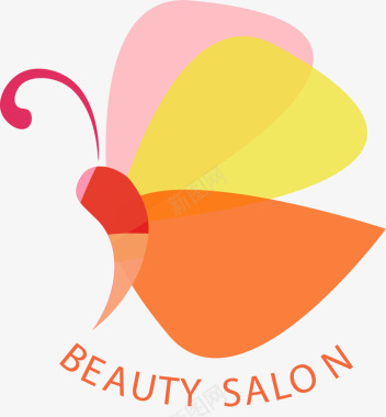 美容理疗蝴蝶logo图标图标