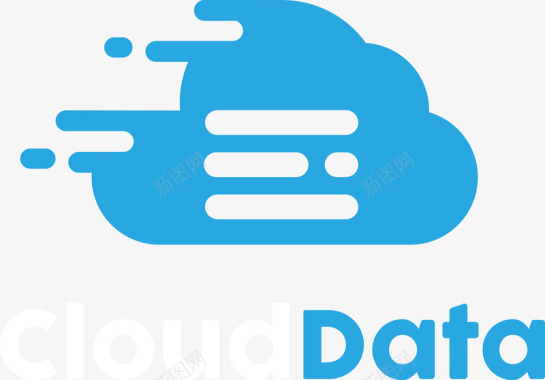 企业logo蓝色创意云朵logo图图标图标